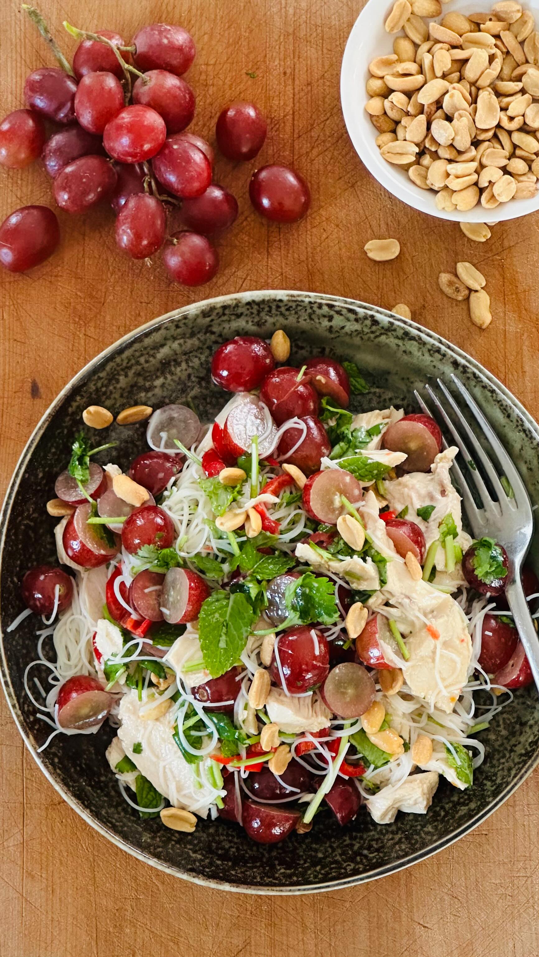 Instagram post by @niciwickesfood for Grapes from California. Caption reads: Trust me, you need this Zingy California Grape,....