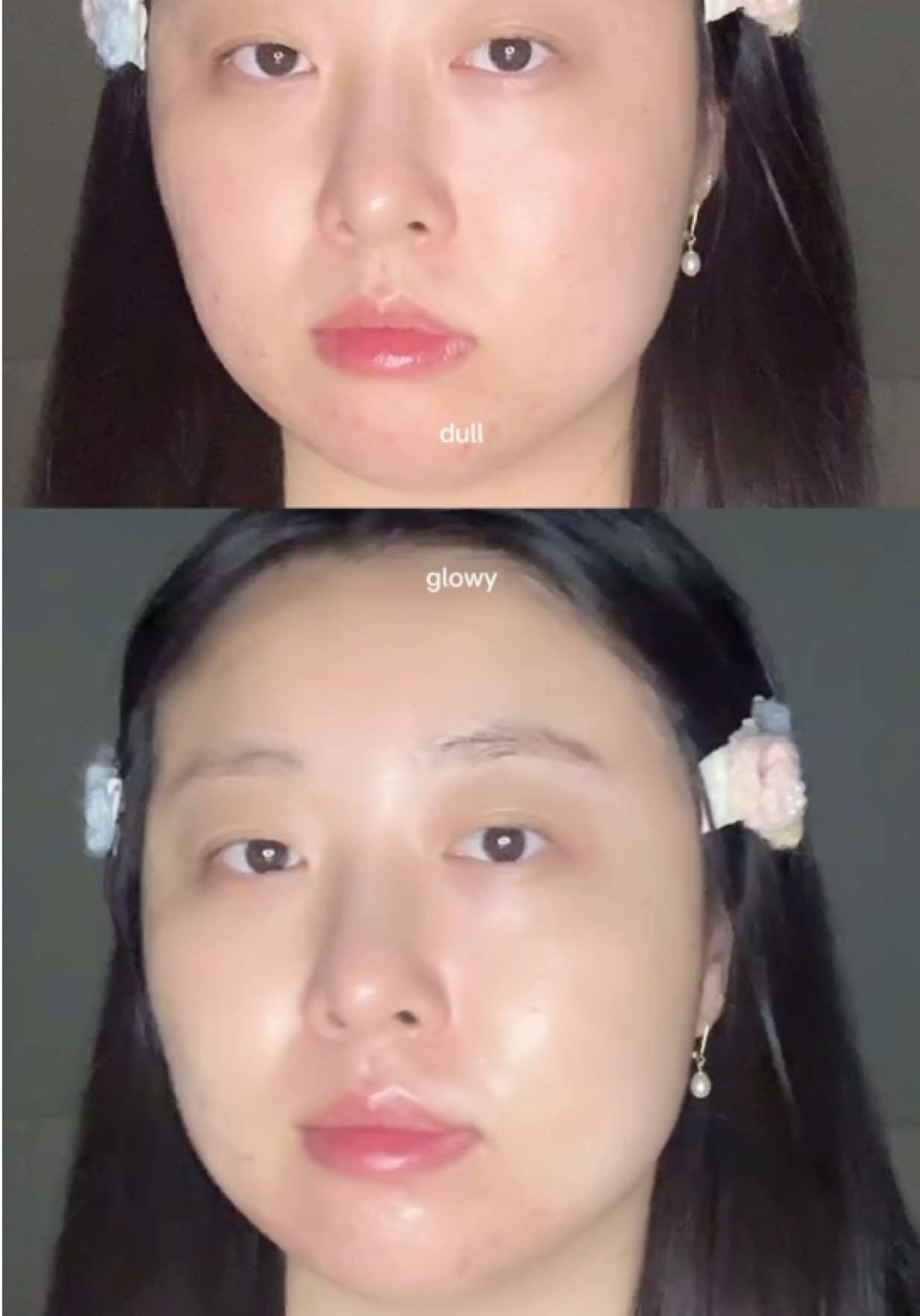 TikTok post by @cinnamieroll_ for Glow Is Here. Caption reads: just 3 simple steps: 1. tone with lemon vitamin....