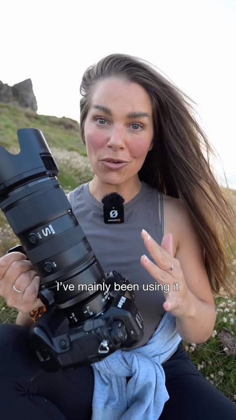 Instagram post by @hannahstitfall for MPB. Caption reads: [...] out the Nikon 70-200mm f/2.8 Mark II from....