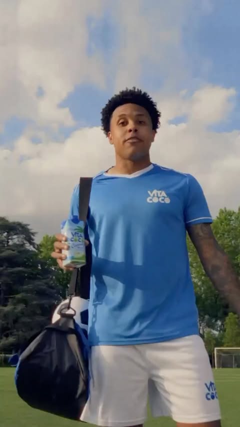 Instagram post by @west.mckennie for Vita Coco. Caption reads: Taking Vita Coco with me to the knockouts.