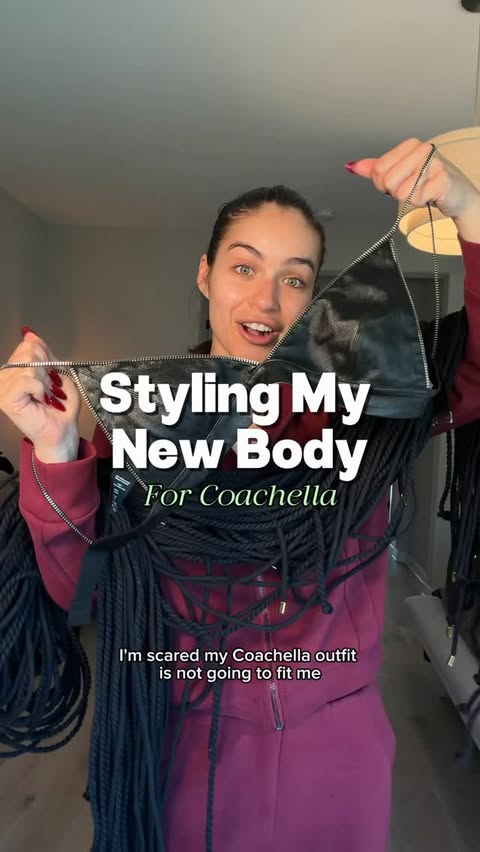 Instagram post by @justjessmaybe for Poshmark. Caption reads: [...] outfit is officially secured from @poshmark....