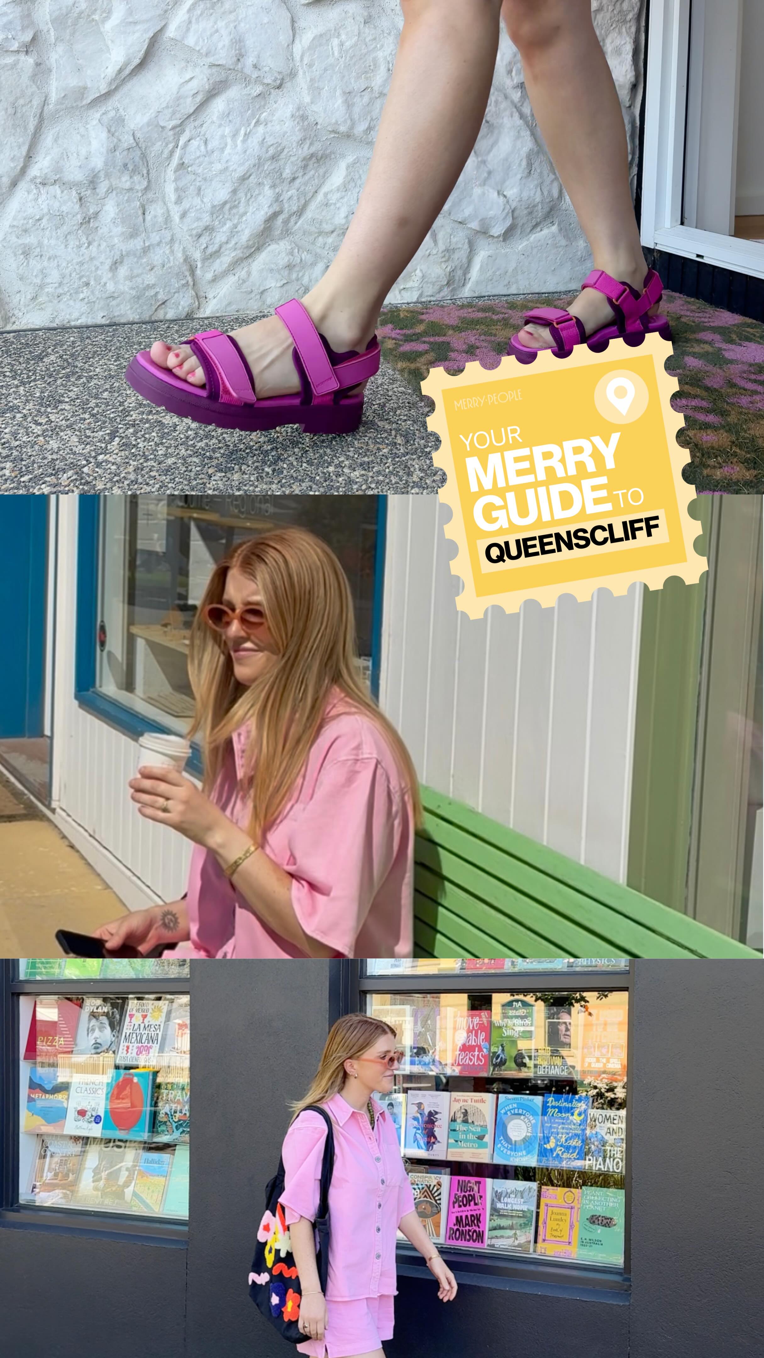 Instagram post by @amygibbsdesign for Merry People. Caption reads: Come spend a fun day out with me in my....