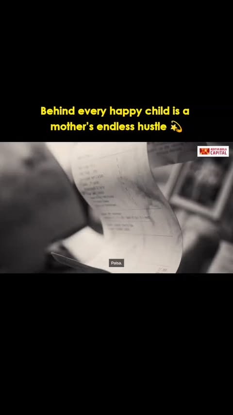 Instagram post by @sharesbhartiya for Aditya Birla Capital. Caption reads: [...] our needs never felt like burdens....