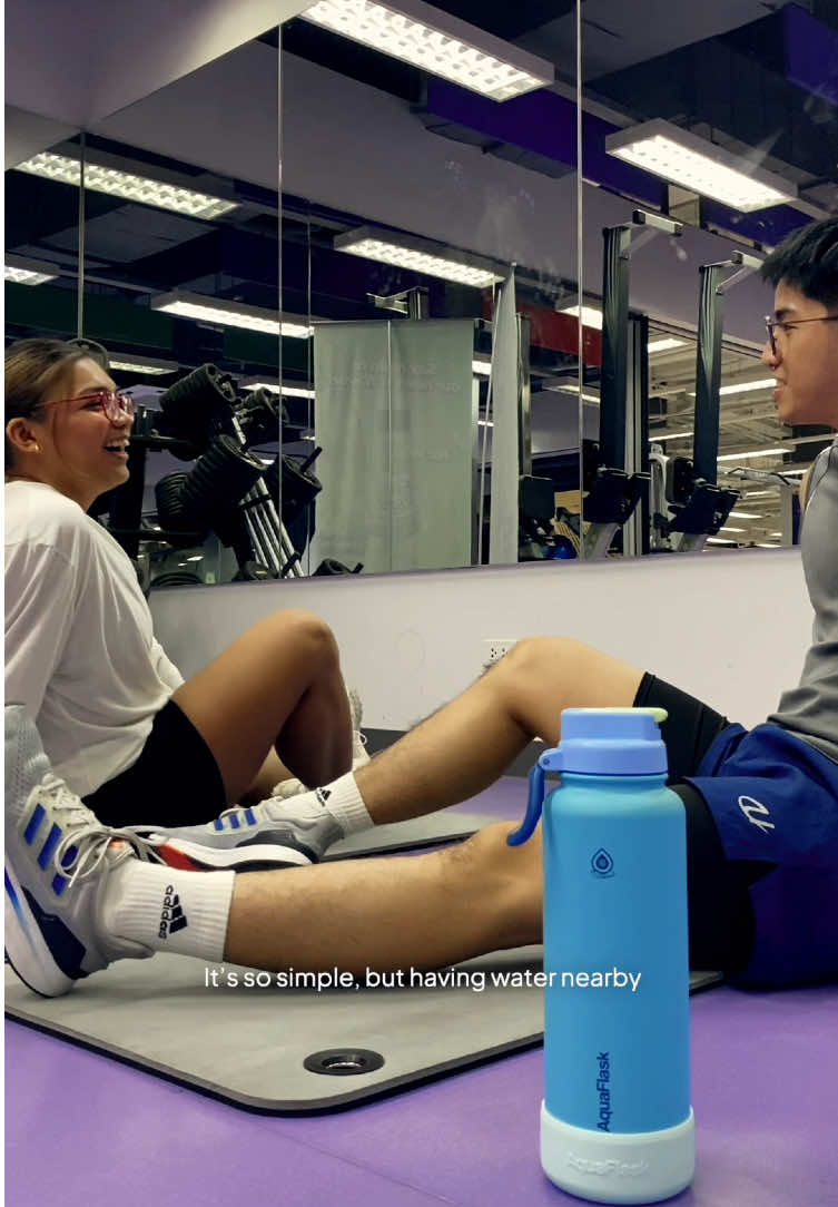 TikTok post by @ptrckplrr for AquaFlask. Caption reads: slow and productive days with @AquaFlask....