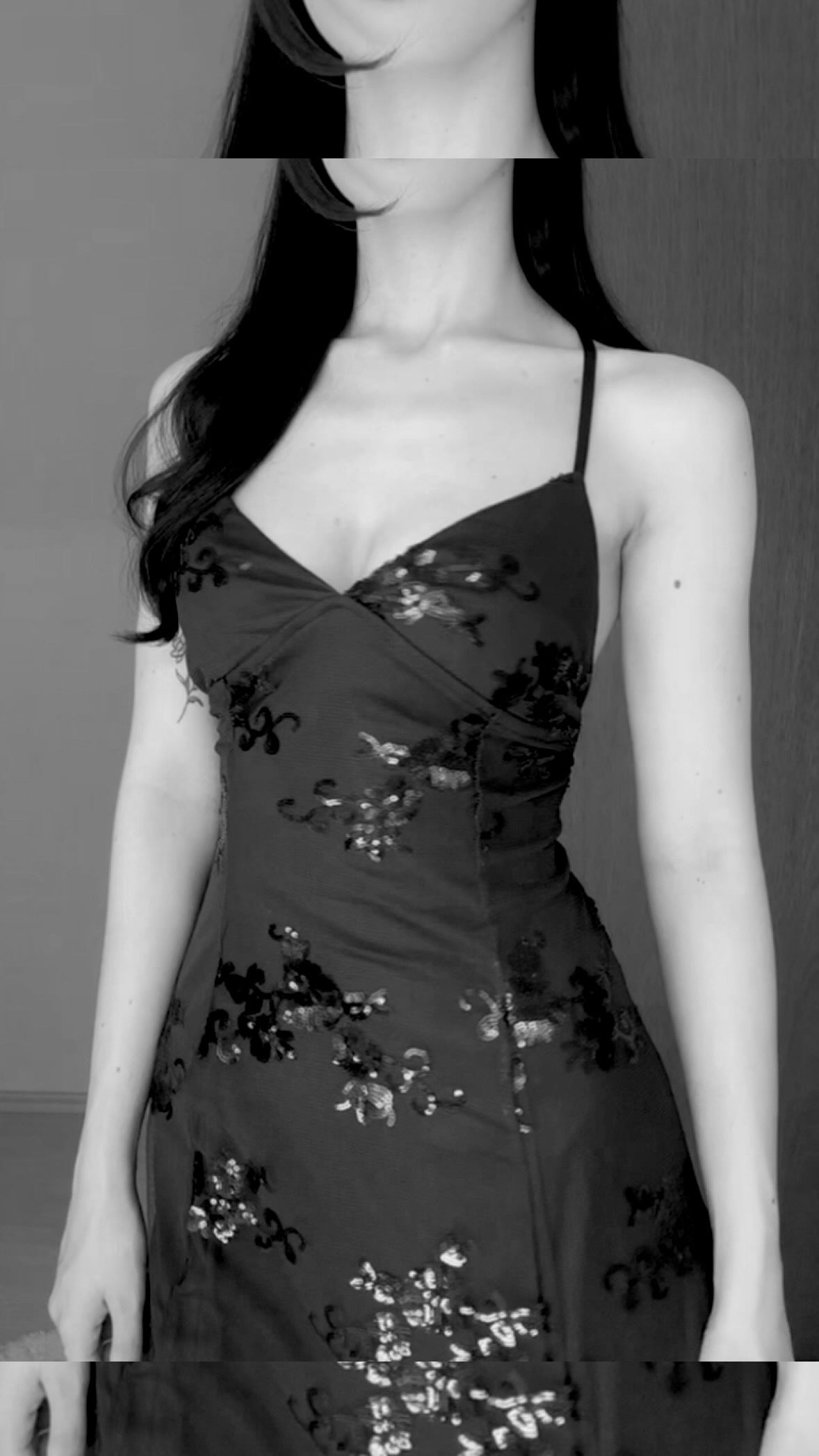 Instagram post by @evie.leclair for JardinVue. Caption reads: elegance + celestial core as a dress, from....