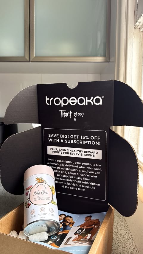 Instagram post by @lilypade_ for Tropeaka. Caption reads: Starting my mornings right with @tropeaka ‘s Body....