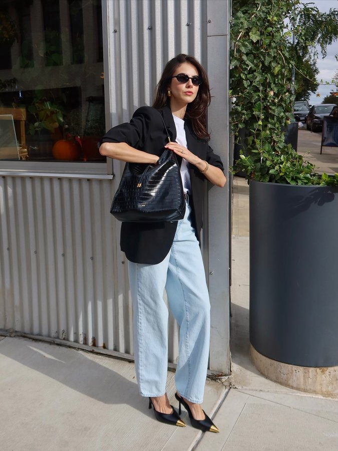 Instagram post by @_yunuensoto for JW PEI. Caption reads: Elevating my everyday attire with @jwpei_official.