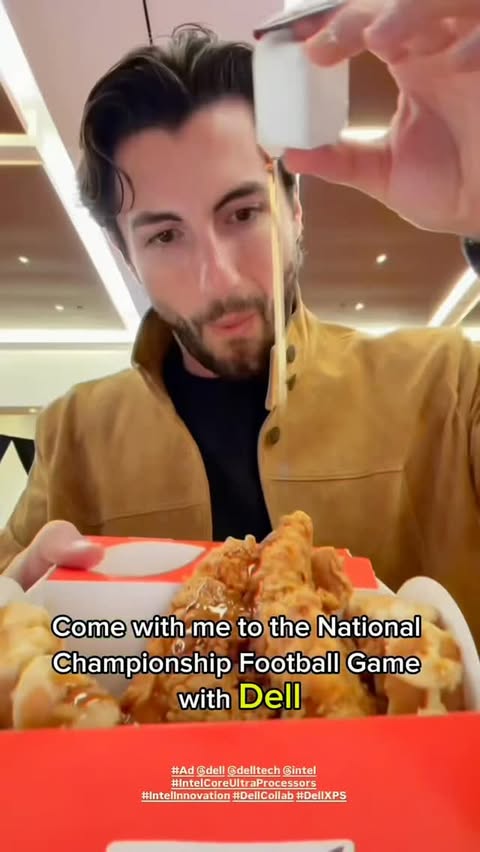 Instagram post by @jason_tartick for Dell Technologies. Caption reads: #Ad A bucket list experience at the National....