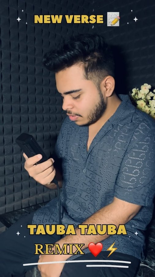 Instagram post by @rippulmaingimusic for Dharma Productions. Caption reads: TAUBA TAUBA song Remix 🎛️
Check out my....