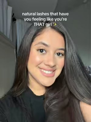TikTok post by @jriverraa for Okay Love Lashes. Caption reads: give me a natural looking lash ALWAYS please....