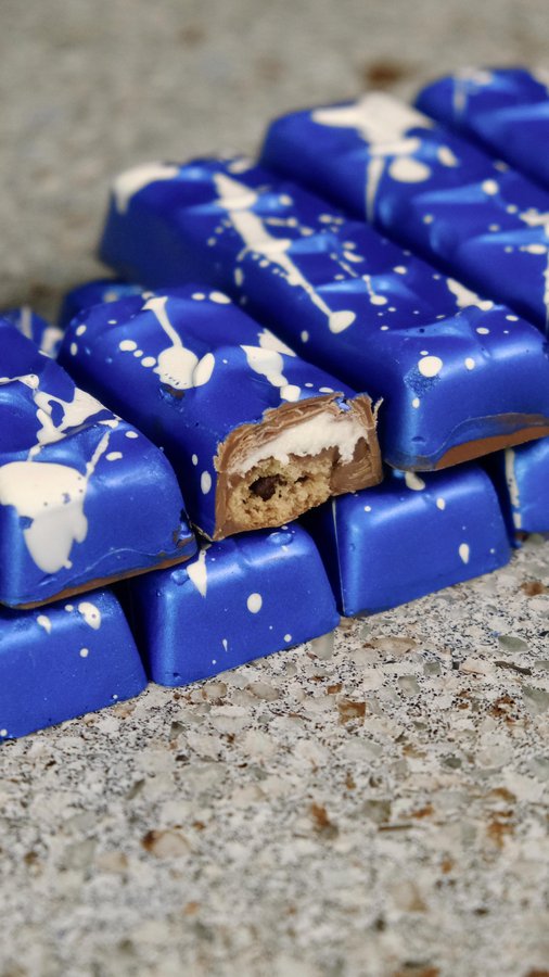 Instagram post by @_christianpaul for Chips Ahoy!. Caption reads: Milk & cookies candy bars made with @chipsahoy....