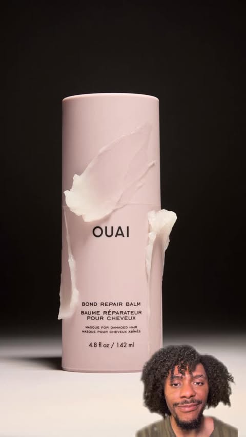 Instagram post by @javonford16 for OUAI. Caption reads: Ad- @theouai Bond Repair Balm strengthens hair in....
