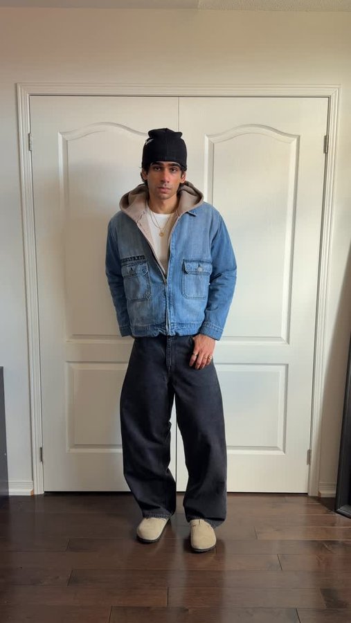 Instagram post by @omgessin for ThreadBeast. Caption reads: cozy fall fits with @threadbeast....