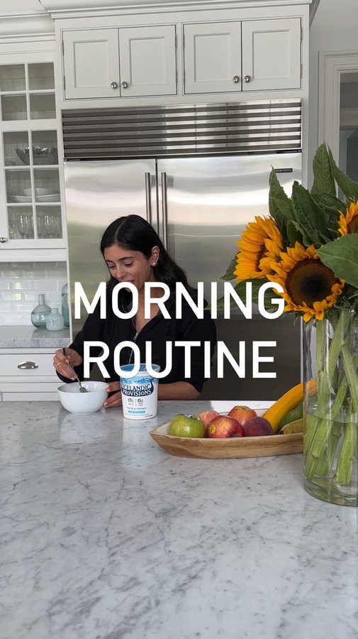 Instagram post by @mpmnutrition for Icelandic Provisions. Caption reads: [...] often starts in the kitchen!

#ad Icelandic....