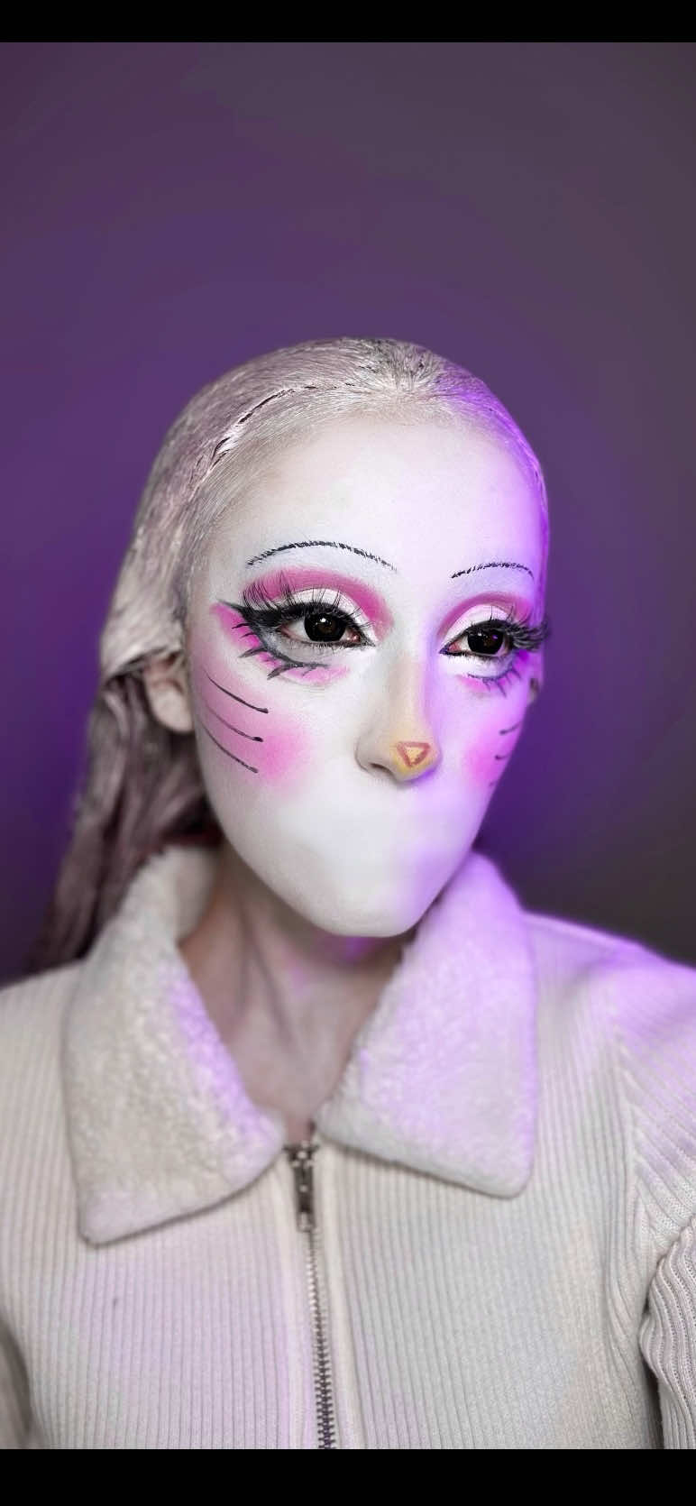 TikTok post by @alexluvsmakeup for RCMA Makeup. Caption reads: [...] white creamblend stick @Elmer's US glue....