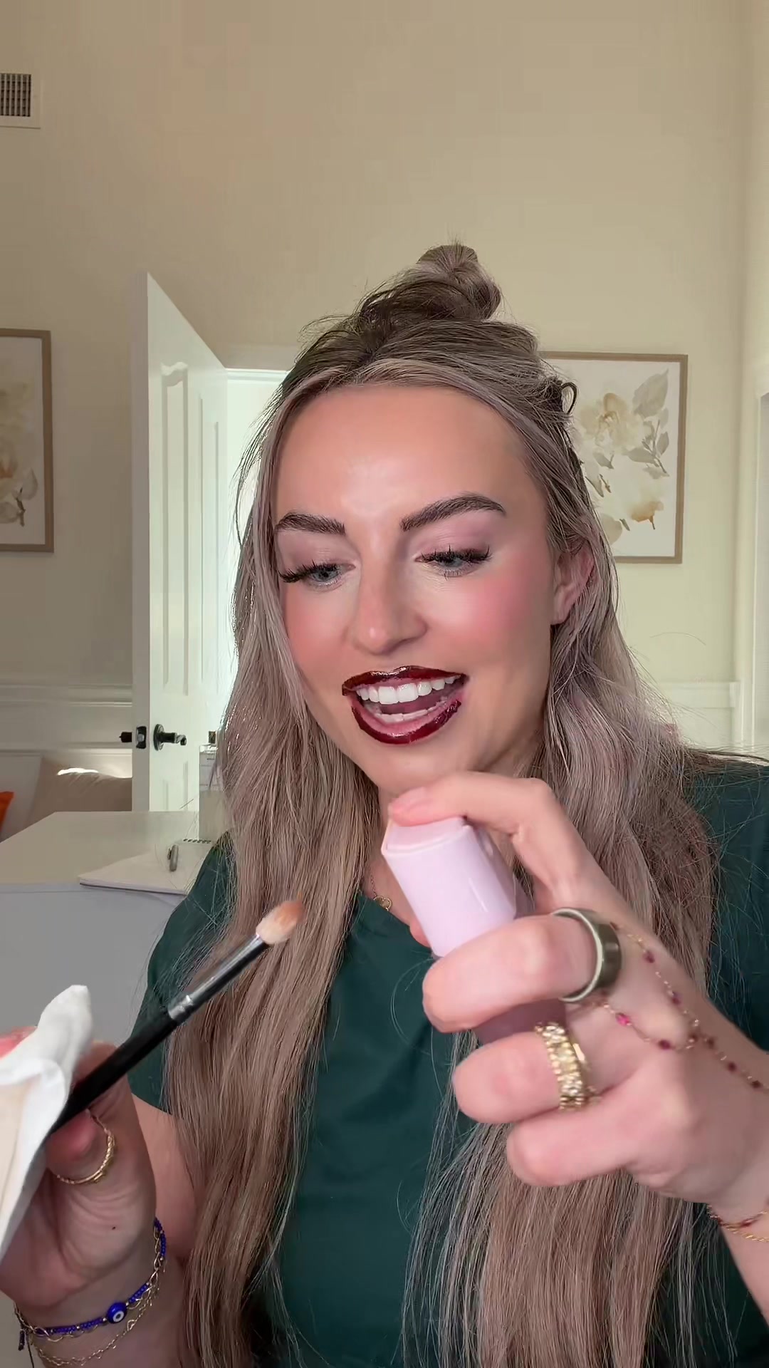 TikTok post by @allure_fashion for DIBS Beauty. Caption reads: [...] tiktok roped me right back in 😂😂....