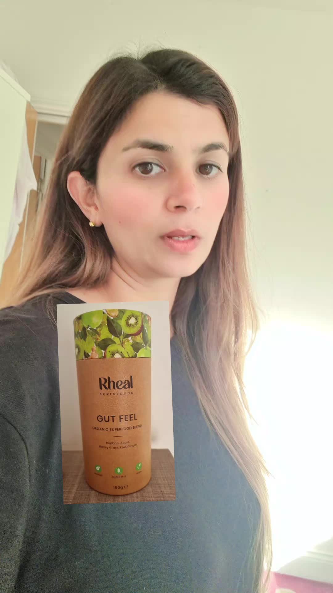 TikTok post by @thetokaffiliate for Rheal Superfoods. Caption reads: @Rheal Superfoods #supplement #selfcare #fyp....