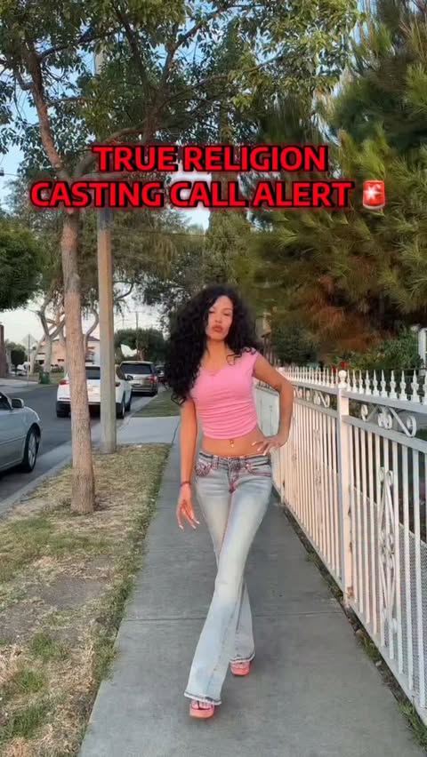 Instagram post by @saboobii for True Religion. Caption reads: are y’all ready to cast for @truereligion Casting....
