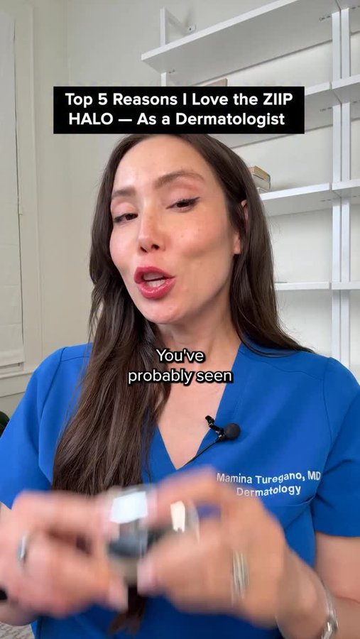 Instagram post by @dr.mamina for ZIIP Beauty. Caption reads: #ad Get custom treatments for your skin’s....