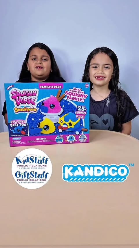 Instagram post by an influencer for KidStuff Public Relations. Caption reads: 🌈🙌 Mix, Mold & SQUISH! We felt like little....