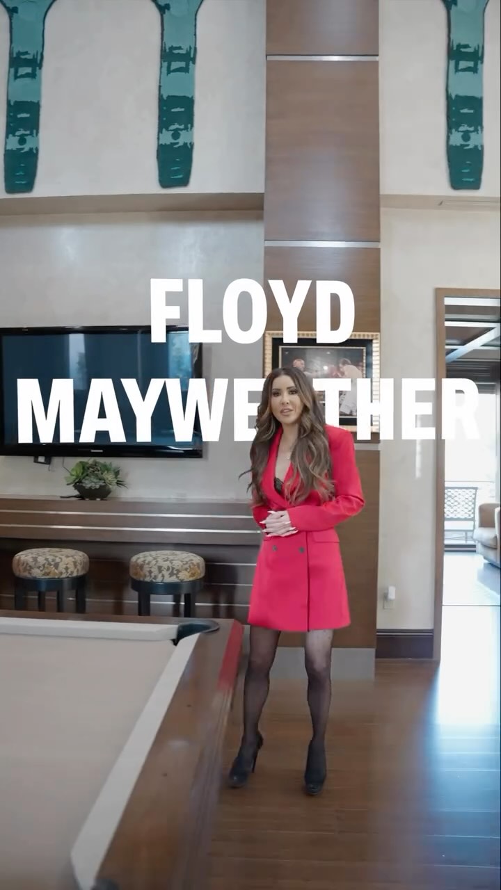 Instagram post by @msluxuryhomes for Douglas Elliman. Caption reads: “𝐒𝐭𝐞𝐩 𝐈𝐧𝐬𝐢𝐝𝐞 𝐅𝐥𝐨𝐲𝐝....