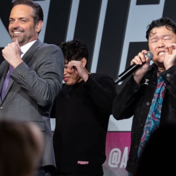 Instagram post by @nickkosir for Adweek. Caption reads: The panel that gave everyone FOMO with @nickkosir....