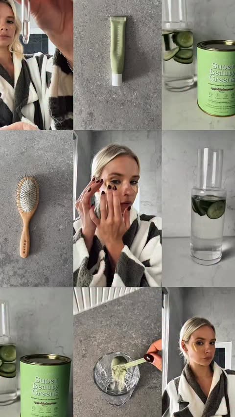 Instagram post by @annalisedalins_ for The Collagen. Caption reads: [...] the inside out 💚 
 Two scoops of the....