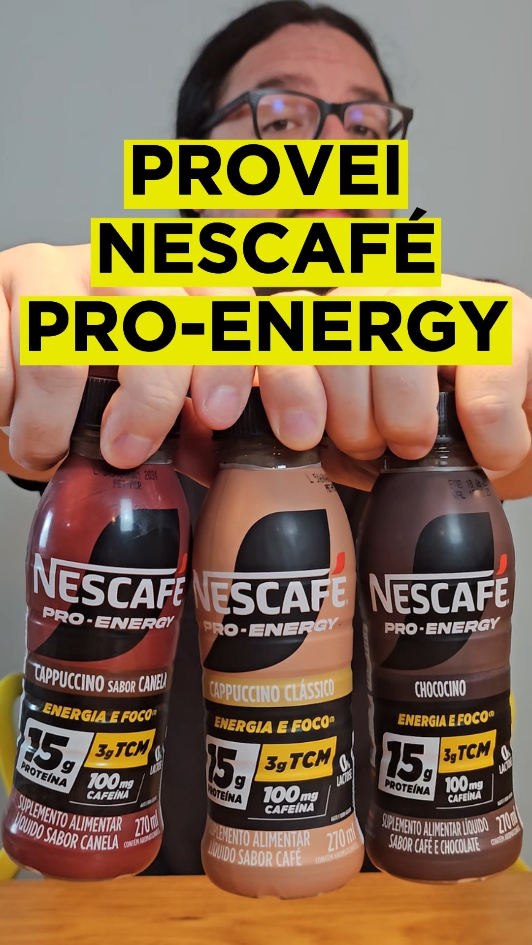 Instagram post by @braianrizzo for NESCAFÉ. Caption reads: PROVEI NESCAFÉ PRO-ENERGY

Uma novidade de....
