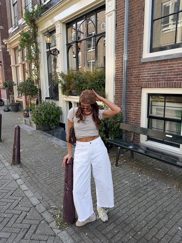 Instagram post by @adelinerbr for Victoria Shoes. Caption reads: coming to Amsterdam for spring 🌸 @victoria_shoes....