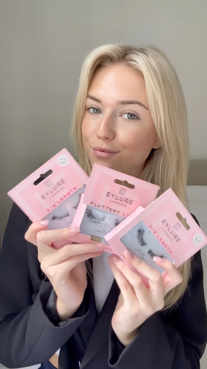 Instagram post by @ninaschotpoort for Eylure. Caption reads: Welke wimpers van @eylureofficial zijn jouw fav?....