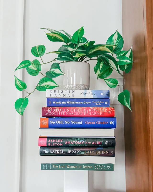 Instagram post by @booknerdalie for Gallery Books Group. Caption reads: March maybes 💕 I am pleased to report I am very....