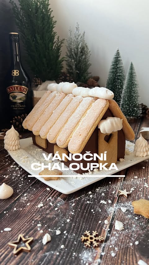 Instagram post by @misalandova for Baileys Irish Cream. Caption reads: Zapomeňte na perníkovou chaloupku 🏚️ tohle je....