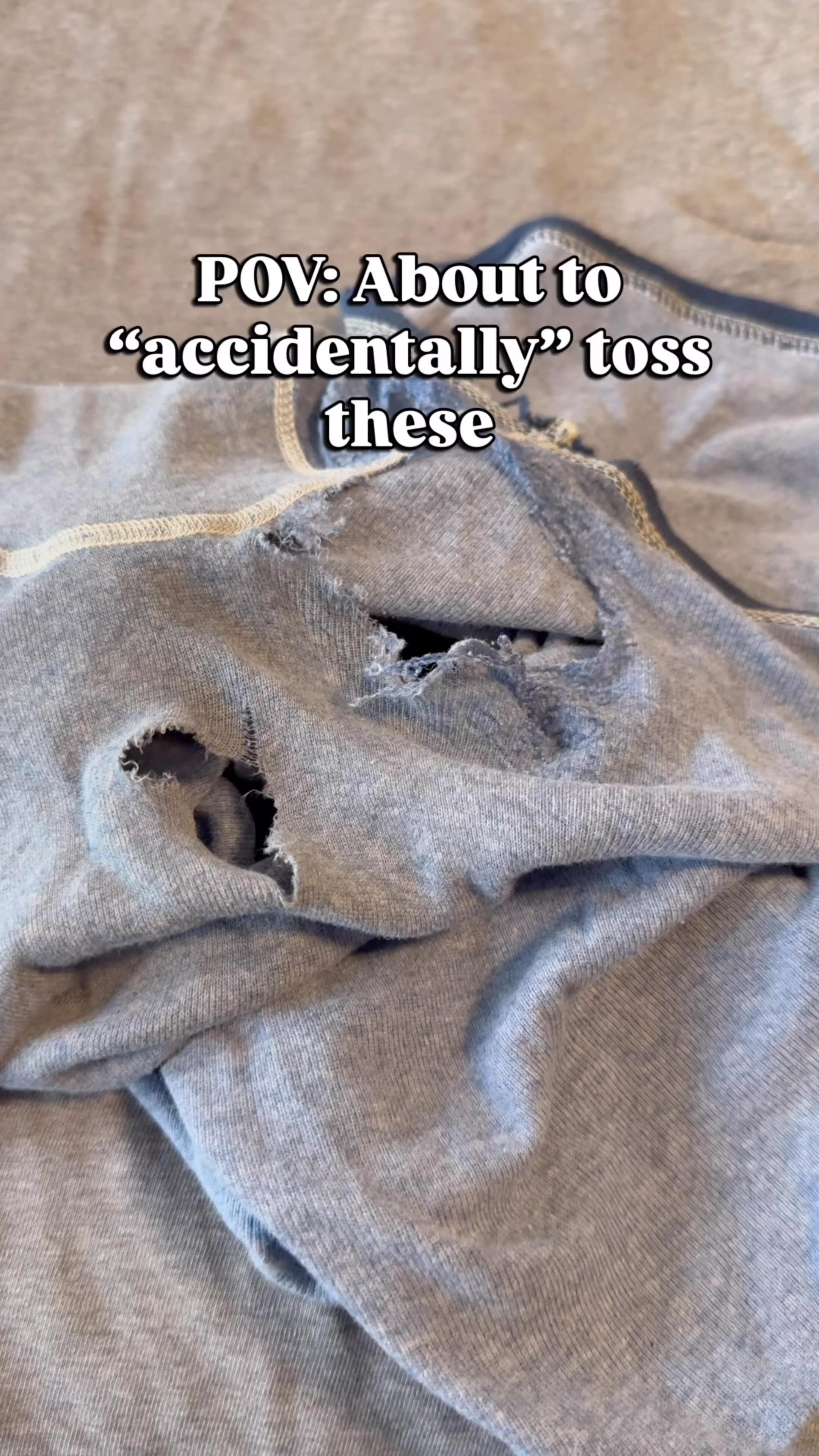 Instagram post by @discovering_costco for Tommy John. Caption reads: #ad POV: You’re “accidentally” throwing out his....