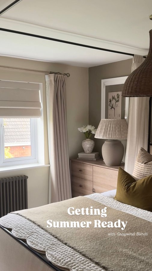 Instagram post by @_homeofvictoria for Graywind. Caption reads: ad with summer just around the corner, I thought....