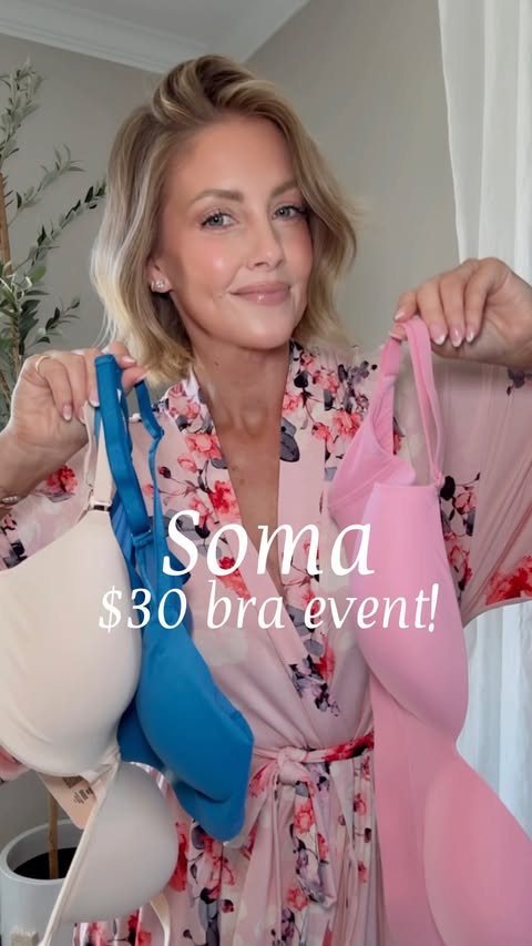 Instagram post by @almost_readyblog for Soma. Caption reads: The $30 bra event has started @somaintimates 🙌🏼....