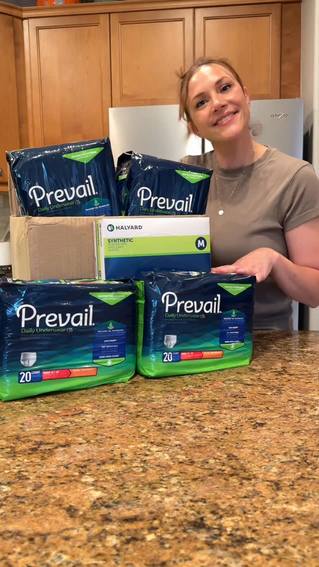 Instagram post by @carterschallenge for Aeroflow Urology. Caption reads: An average of over 250 diapers a month 😳 
I....