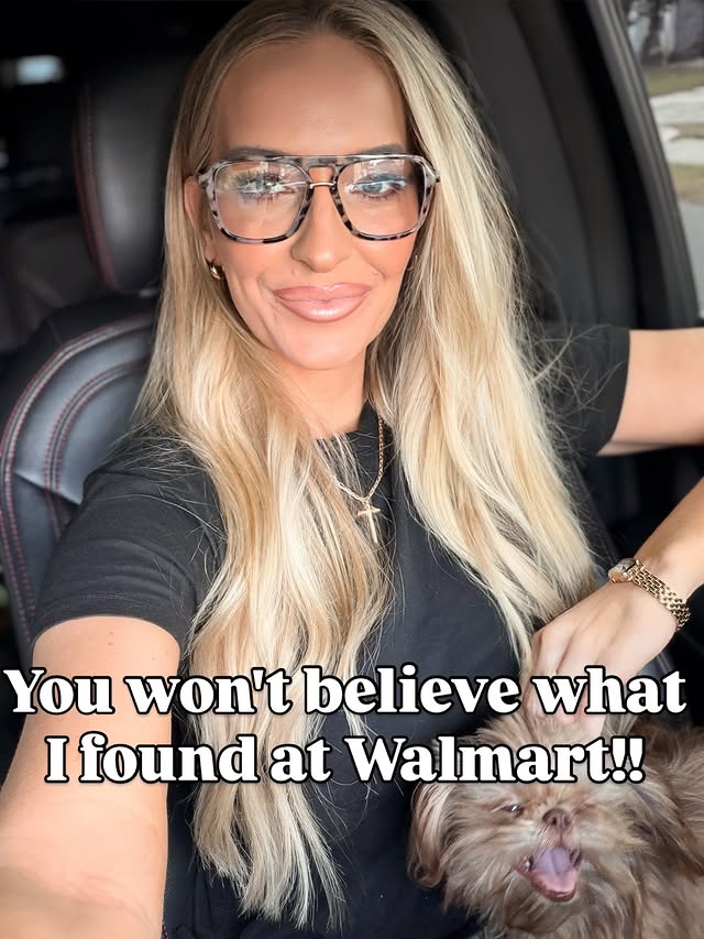 Instagram post by @blondewithabudget__ for Walmart Creator. Caption reads: [...] shop this Walmart haul 

#walmart....