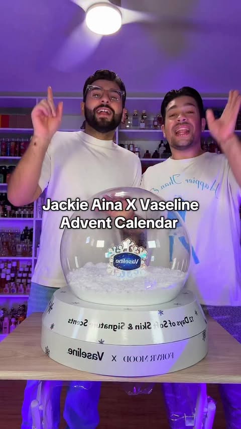 Instagram post by @paulreactss for FORVR MOOD. Caption reads: Unboxing Jackie’s ForvrMood X Vaseline advent....