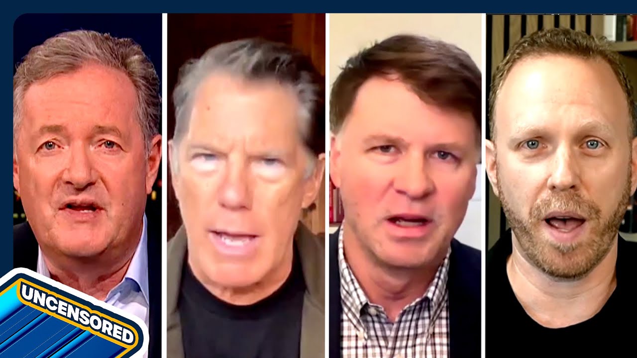 YouTube post by @PiersMorganUncensored for ExpressVPN. Caption reads: ‘WHY Wage Their War For Them?’ Trump Strikes....