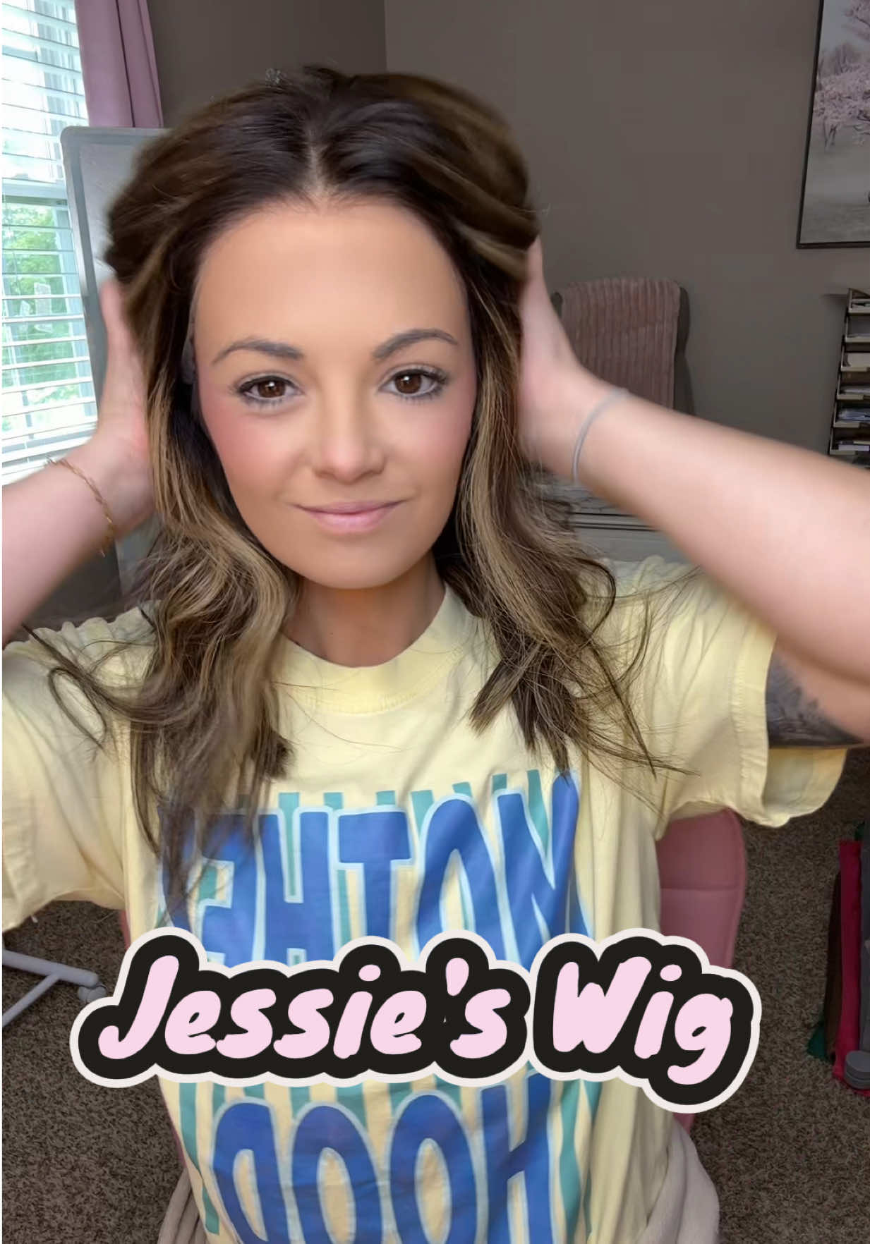 TikTok post by @allinicole419 for Jessie’s Wig. Caption reads: @jessieswig_may Shop Daphne in the shopping cart!!....