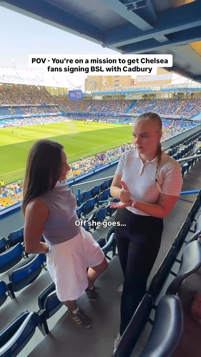 Instagram post by @youleanmeup for Cadbury. Caption reads: [...] someone who is deaf?
 
This season,....