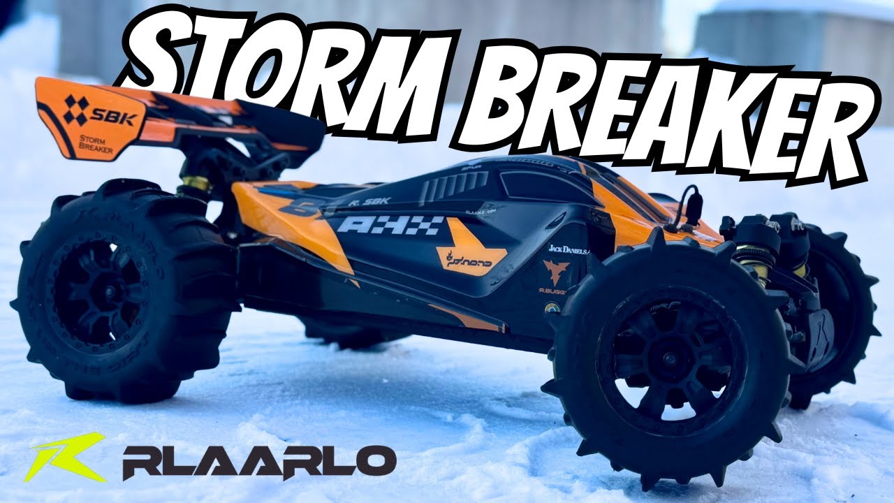 YouTube post by @itspetenova for Rlaarlo. Caption reads: Rlaarlo Storm Breaker SBK10 Metal Version [...].