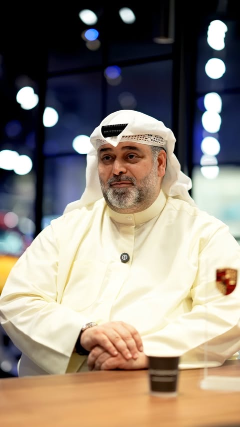 Instagram post by @zdashti for Porsche. Caption reads: ⁨	⁨	⁨	.
سوالف بورشه. اكتشف قصة زكريا دشتي، رئيس....