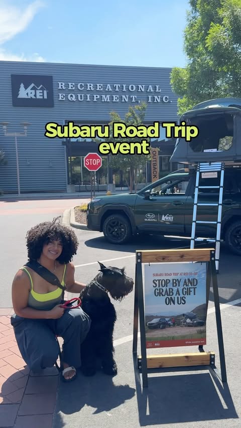 Instagram post by @callmecarm for Subaru of America. Caption reads: Are you headed on any road trips this summer?? 👀....