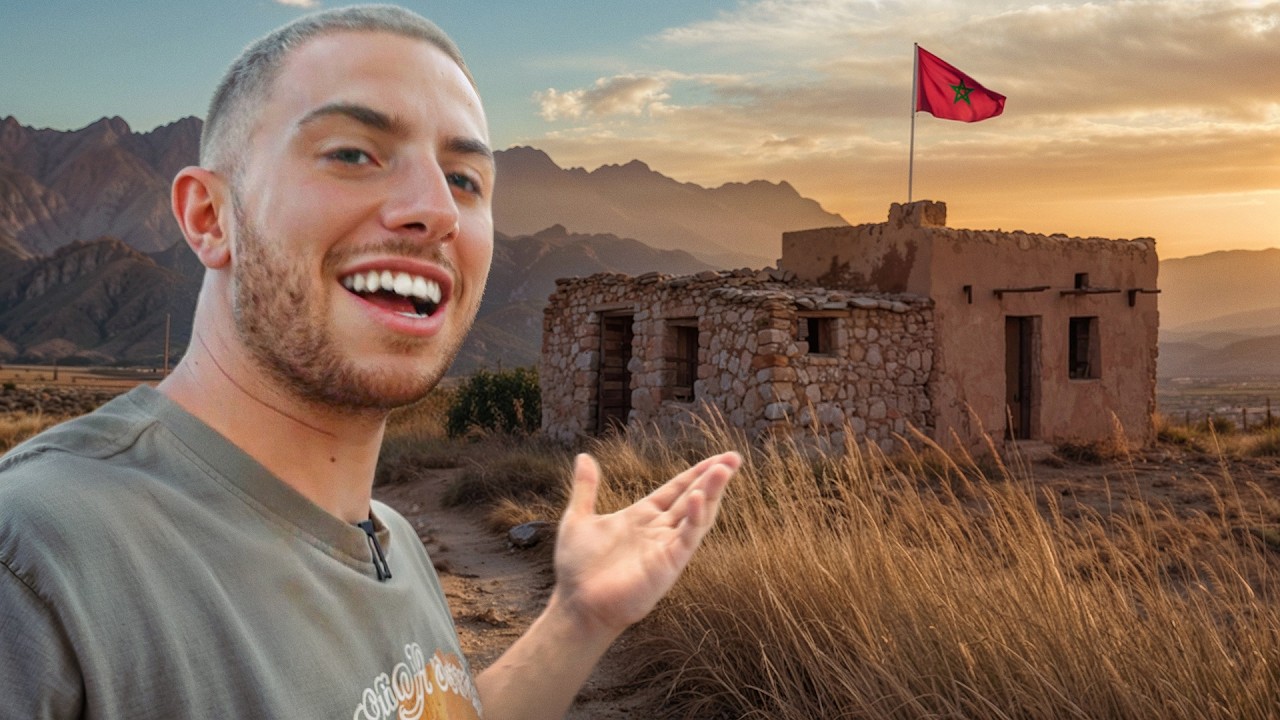 YouTube post by @Michou for Saily. Caption reads: J’ai PASSÉ 24H dans l’ATLAS ! (mon vlog au maroc).