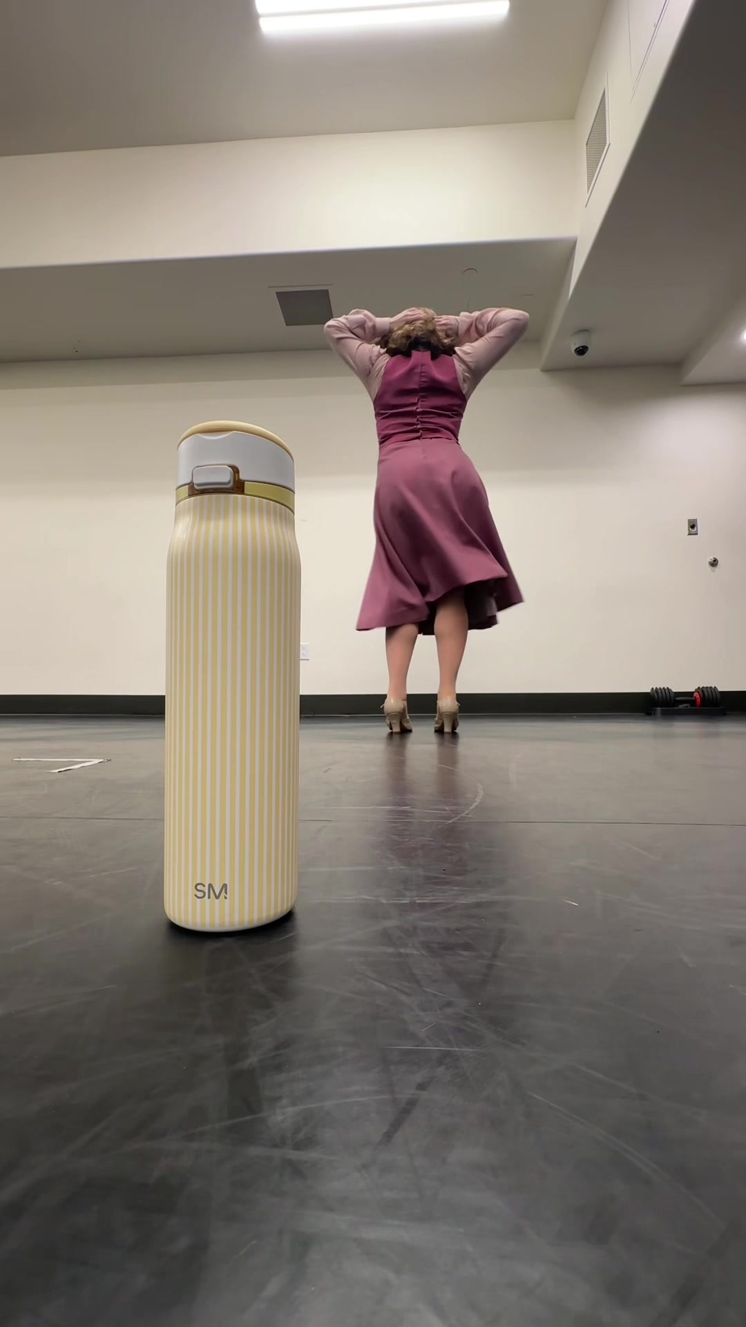 TikTok post by @virginiacrouse1 for Simple Modern. Caption reads: How this @Simple Modern water bottle makes me....