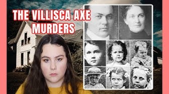 YouTube post by @MollieWestbrook for US Ghost Adventures. Caption reads: THE HORRIFYING VILLISCA AXE MURDERS.