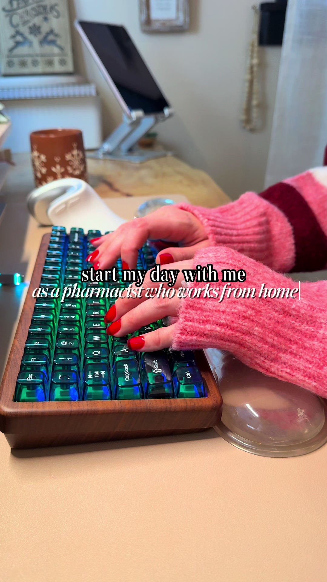 TikTok post by @jc_wfhlifestyle for Womier Keyboard. Caption reads: ✨Weekly Monday series - Ep. 4✨ I hope everyone had....