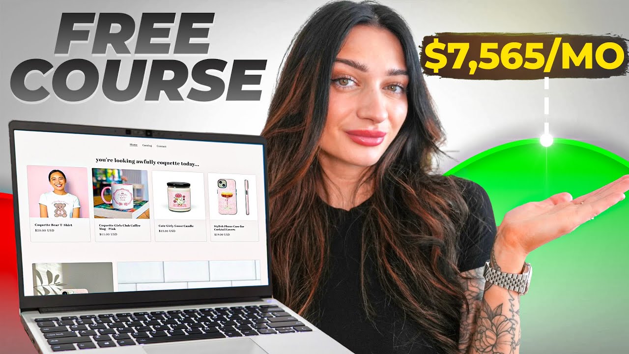 YouTube post by @moneywithmak for Creative Fabrica. Caption reads: How to Start Print on Demand in 2025 (STEP BY STEP....