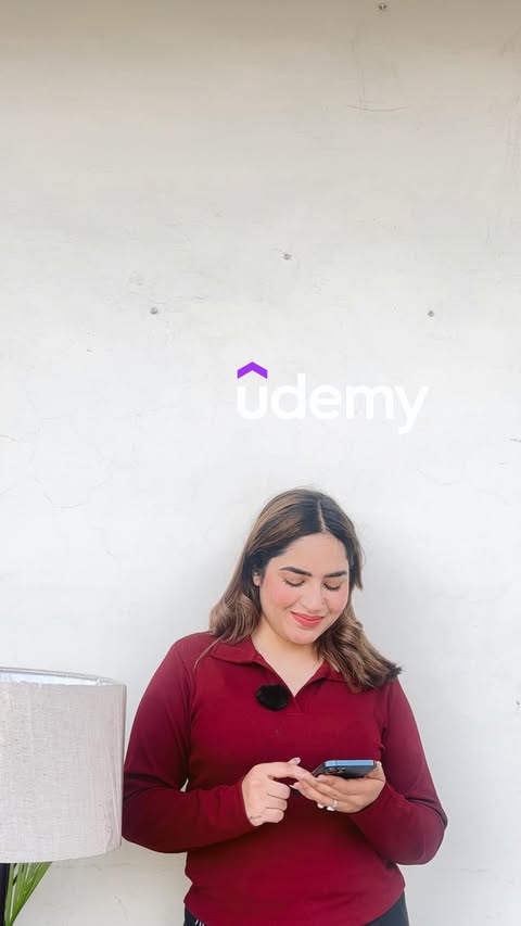 Instagram post by @sukhtrehan for Udemy. Caption reads: [...] So I started upgrading my skills on Udemy.....